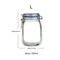 20 Pack Mason Jar Zipper Bags, Reusable Snack Food Storage Bags for Kitchen Sandwich Picnic Organizer